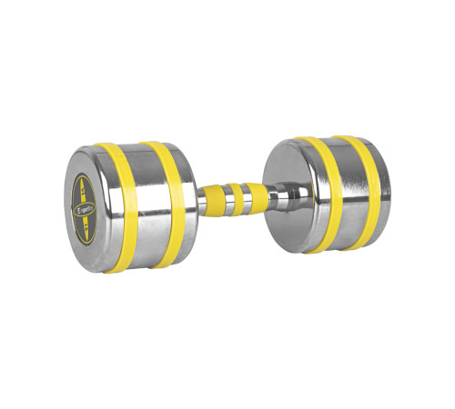 Гантель хромована inSPORTline Yellsteel 14 кг Гантель хромована inSPORTline Yellsteel 14 кг