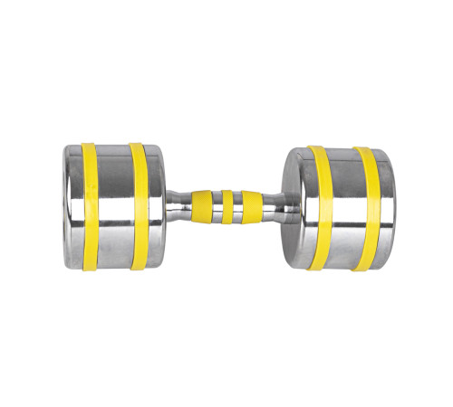 Гантель хромована inSPORTline Yellsteel 14 кг Гантель хромована inSPORTline Yellsteel 14 кг