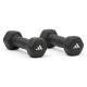 Гантелі неопренові Adidas ADWT-11402, 2 х 2 кг