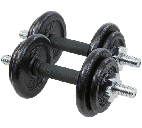 Гантель розбірна чавунна Eb Fit 2 х 9,5 кг Гантель розбірна чавунна Eb Fit 2 х 9,5 кг