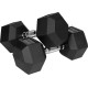 Гантелі шестигранні чавунні REBEL ACTIVE HEX, 2 х 12,5 кг