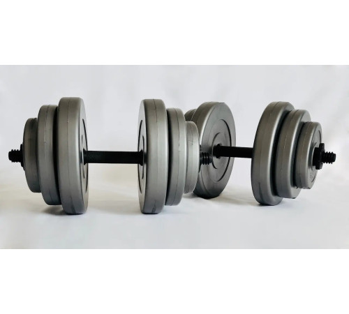 Гантелі розбірні WCG 2 х 18кг сірі