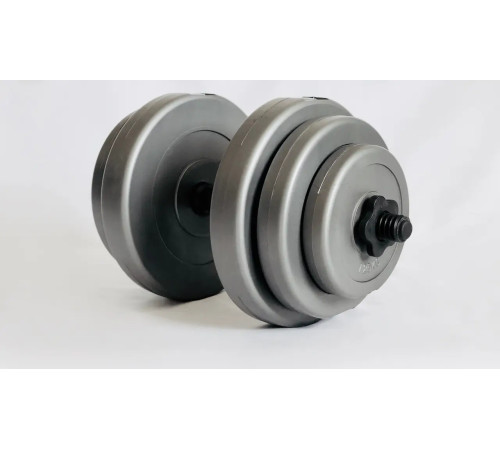 Гантелі розбірні WCG 2 х 18кг сірі