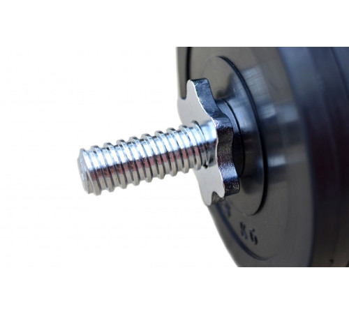 Гантелі розбірні прогумовані RN-Sport RN_OD2х16 2 х 8 кг