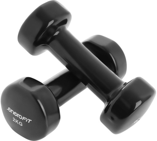 Гантелі вінілові ENERO FIT VDB зі стійкою, 7 кг