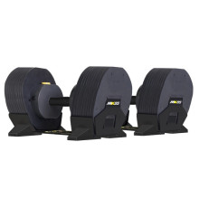 Гантелі розбірні MX SELECT MX85 2 х 38,6 кг, чорні