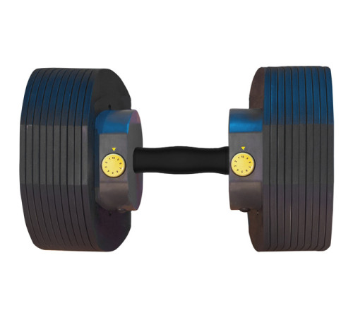 Гантелі розбірні MX SELECT MX85 2 х 38,6 кг, чорні
