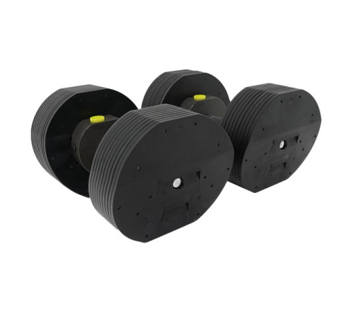 Гантелі розбірні MX SELECT MX85 2 х 38,6 кг, чорні