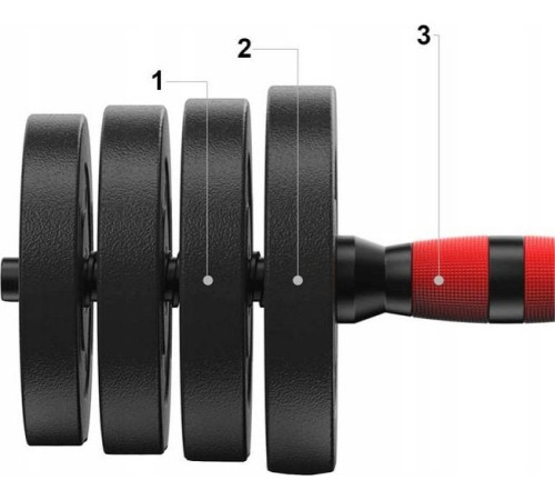 Бітумні гантелі Fit4Med 2 х 10 кг Бітумні гантелі Fit4Med 2 х 10 кг