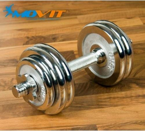 Гантель Movit M01293 хромована 1 х 15 кг Гантель Movit M01293 хромована 1 х 15 кг