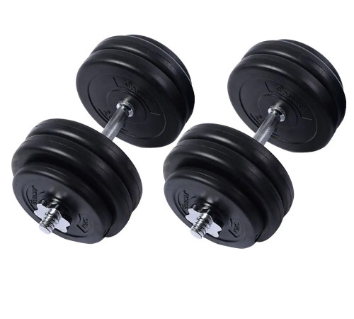 Гантелі розбірні з хромованим грифом WCG 2 х 28 кг