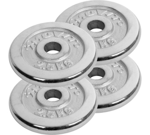 Гантель розбірна хромована Movit 25 кг