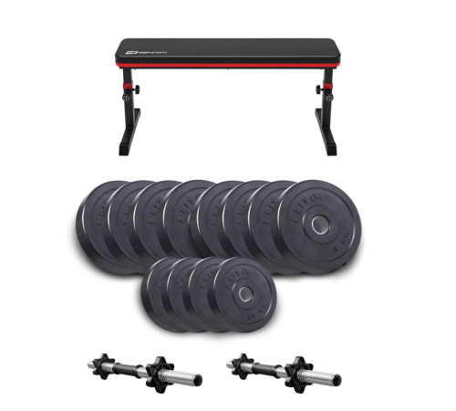 Лава Hop-Sport HS-1025 Pro з гантелями Elitum Titan 2 х 26 кг