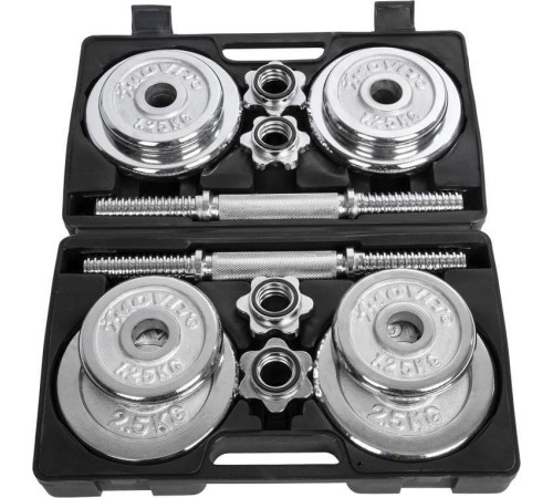 Гантелі розбірні хромовані Movit M01606 2 x 10 кг