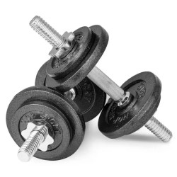 Гантелі металеві Hop-Sport New 2 х 10 кг з рукавичками