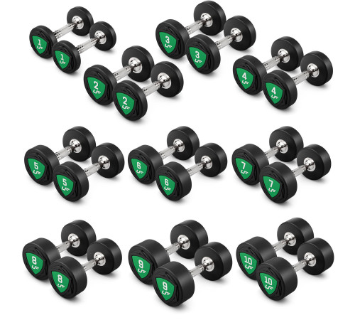 Гантелі прогумовані UpForm UFD-SET-110 2 х 1-10 кг