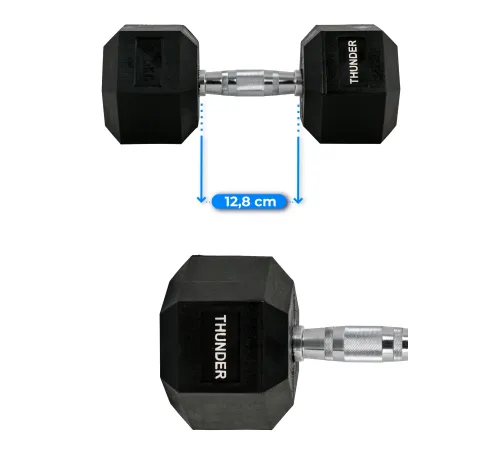 Гантель шестигранна THUNDER 17,5 кг