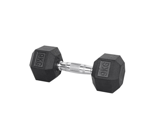 Гантель шестигранна inSPORTline Hexsteel 9 кг Гантель шестигранна inSPORTline Hexsteel 9 кг