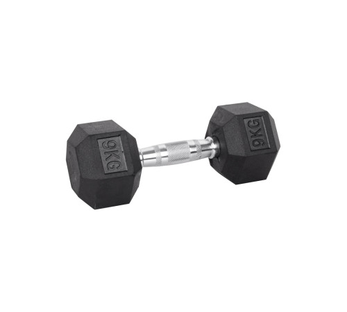Гантель шестигранна inSPORTline Hexsteel 9 кг Гантель шестигранна inSPORTline Hexsteel 9 кг