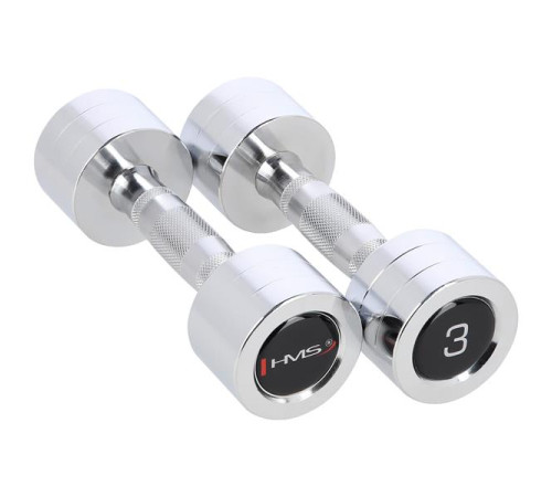 Гантелі сталеві HMS CHD03, 2 х 3 кг