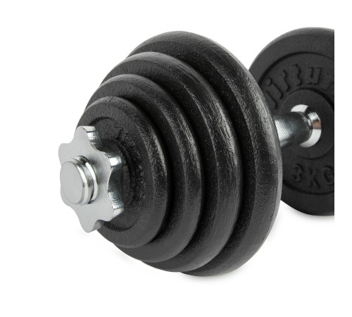 Гантель розбірна чавунна VIRTUFIT PRO 15 кг