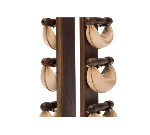 Гантелі з підставкою NOHrD SwingBel Tower 2-8 Kg Set Classic Nature Walnut Leather Гантелі з підставкою NOHrD SwingBel Tower 2-8 Kg Set Classic Nature Walnut Leather