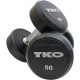 Гантель TKO K828RR-34 прогумована 1 х 34 кг
