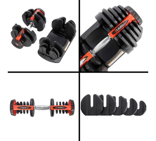 Набір регульованих гантелей HMS SR80 + стійка STR10 PRO