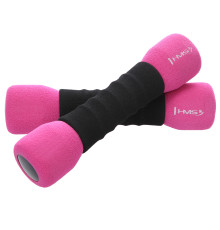 Гантелі HMS CM06 2 x 1 кг, рожеві