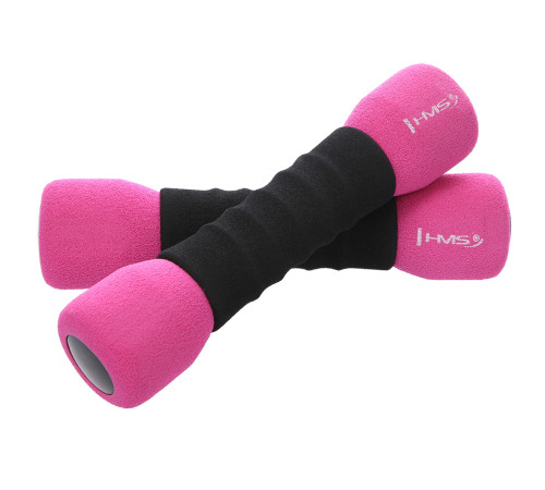 Гантелі HMS CM06 2 x 1 кг, рожеві