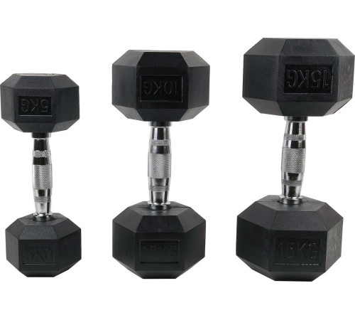 Гантель шестигранна Rebel Hantel Hex 15 кг