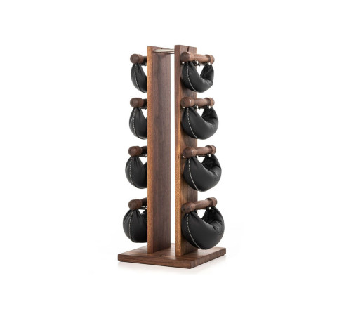 Гантелі з підставкою NOHrD SwingBel Tower 2-8 Kg Set Classic Walnut Leather Гантелі з підставкою NOHrD SwingBel Tower 2-8 Kg Set Classic Walnut Leather