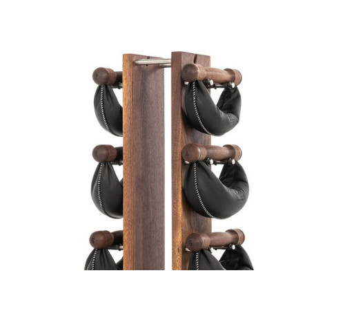 Гантелі з підставкою NOHrD SwingBel Tower 2-8 Kg Set Classic Walnut Leather Гантелі з підставкою NOHrD SwingBel Tower 2-8 Kg Set Classic Walnut Leather