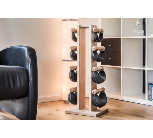 Гантелі з підставкою NOHrD SwingBel Tower 2-8 Kg Set Classic Walnut Leather Гантелі з підставкою NOHrD SwingBel Tower 2-8 Kg Set Classic Walnut Leather