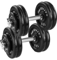 Гантелі розбірні чавунні Movit M81037 2 x 25 кг