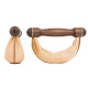 Гантелі NOHRD SwingBell Горіх 2 х 1 кг