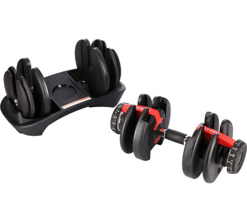 Регульована система гантелей UNDERFIT 24 кг Регульована система гантелей UNDERFIT 24 кг
