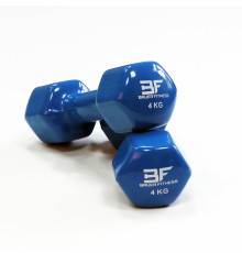 Гантель вінілова 4 кг Bauerfitness AC-1405