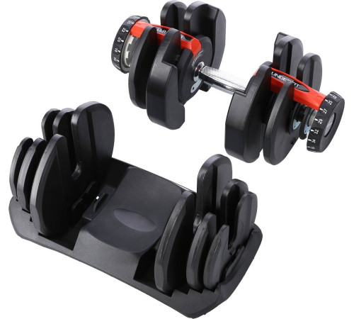 Регульована система гантелей UNDERFIT 40 кг Регульована система гантелей UNDERFIT 40 кг