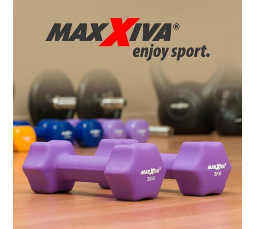Неопренові гантелі Maxxiva 2 х 2 кг Неопренові гантелі Maxxiva 2 х 2 кг