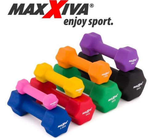 Неопренові гантелі Maxxiva 2 х 2 кг Неопренові гантелі Maxxiva 2 х 2 кг