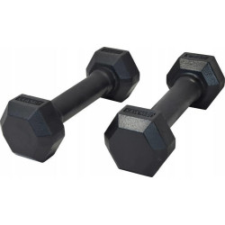 Гантелі шестигранні чавунні Kawmet 2 х 2,5 кг