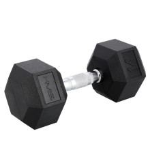 Гантель шестигранна HMS HEX PRO BLACK, 14 кг