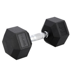 Гантель шестигранна HMS HEX PRO BLACK, 14 кг
