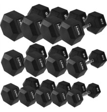 Гантелі шестигранні HMS Hex Pro 2 х 25-60 кг