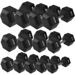 Гантелі шестигранні HMS Hex Pro 2 х 25-60 кг