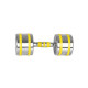 Гантель хромована inSPORTline Yellsteel 12 кг