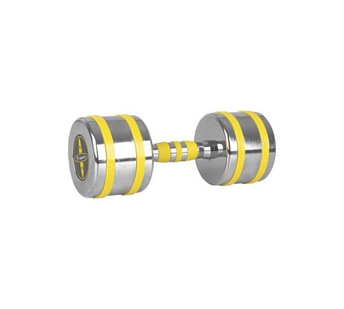 Гантель хромована inSPORTline Yellsteel 12 кг