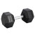 Гантель шестигранна HMS HEX PRO BLACK, 18 кг