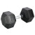 Гантель шестигранна HMS HEX PRO BLACK, 27,5 кг